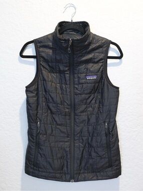 Patagonia Nano Puff Primaloft Insulated Vest Women XS Black Lightweight Outdoor